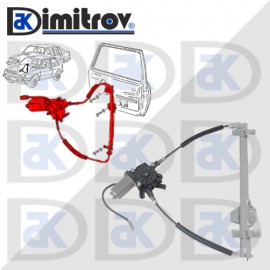 Стъклоподемник предна дясна врата VW Golf II Jetta II